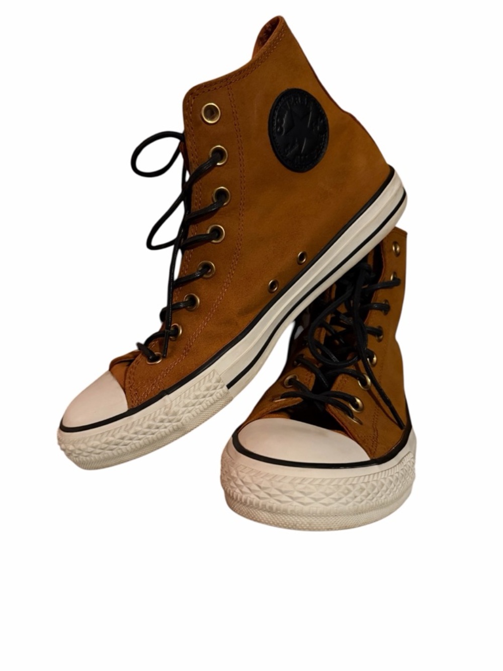 Converse High Top Sneakers Brown Black White